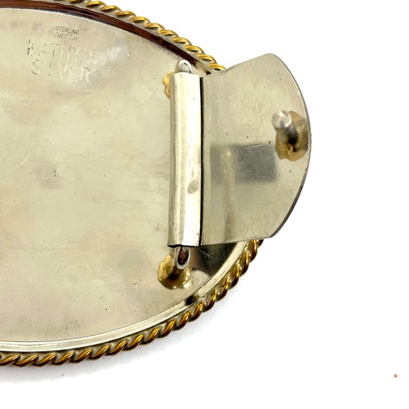 Kathy’s Championship Sterling Overlay Error Belt Buckle - Picture 4 of 7